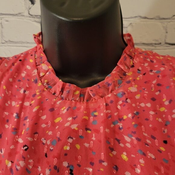 Aqua Girls' Flutter Speckle Print MIDI Dress - Picture 3 of 8